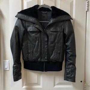 Banana Republic Leather Aviator Jacket-S